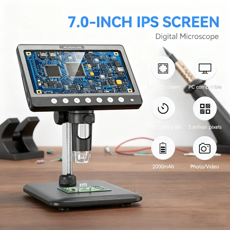 Microscopio digital LCD de 7