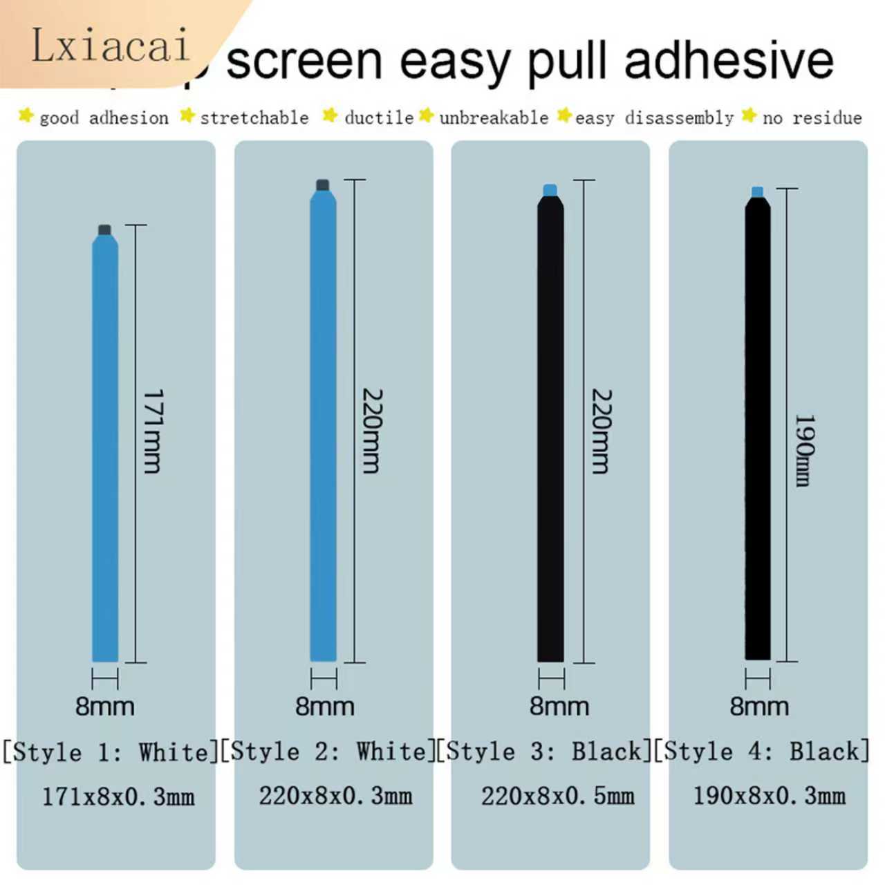 Pegamento fácil de tirar para  - Lcd Screen Adhesive reseña y precio